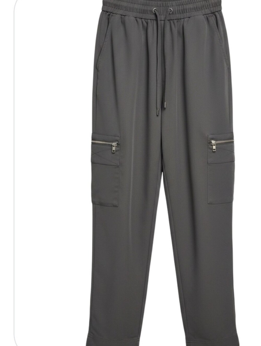 Express Woman Charcoal Cargo Jogger Pants